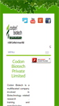 Mobile Screenshot of codonbiotech.com