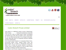 Tablet Screenshot of codonbiotech.com